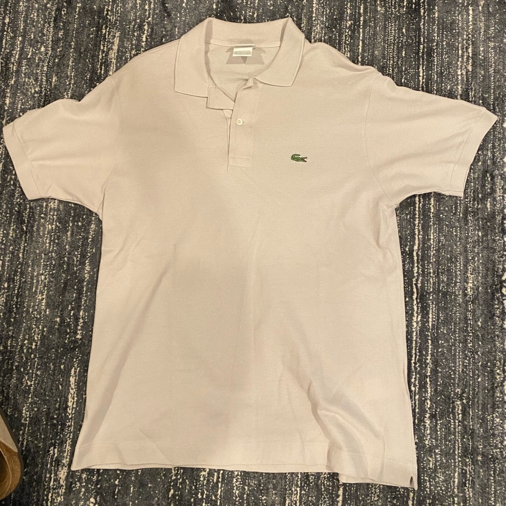 Grey Lacoste Polo Shirt